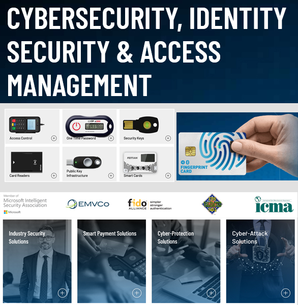 Cybersecurity, Identity Security & Access Management, IT Security Hardware, One-Time Password (OTP) Tokens, Biometric Flash Drive, FIDO Security Keys, PKI Tokens, Smart Cards, Smart Card Readers, Multi-Factor Authentication, SmartSign, For Mobile, Biometric Security, IT Security Solutions, Software Protection & Licensing, User Access Control, Software Monetisation, Automatic Software Protection, Identity & Access Management (IAM), Data Security, data loss prevention, Digital Identity Management, Access Control Solutions, Information Security, Identity and Access Control, Network Security, IT Security Management, Identity Verification Solutions, Secure Access Management, Cyber Defense Systems