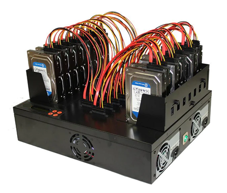 Flatbed SATA HDD SSD Duplicators for sata drives