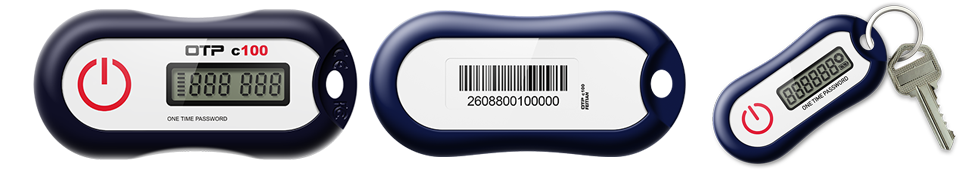 OATH-compliant event-based One-Time Password (HOTP) tokens with LCD display