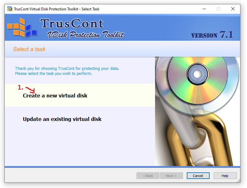 Creating a New Virtual Disk