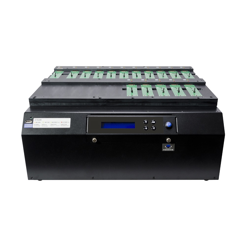 M.2 NVMe PCIe Duplicators: ​​PE1600 - 1 to 15 NVMe PCIe SSD(M.2/U.2) Duplicator and Sanitizer - 24GB/Min