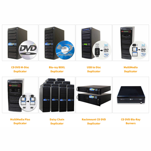 CD DVD BD Blu ray Duplicators