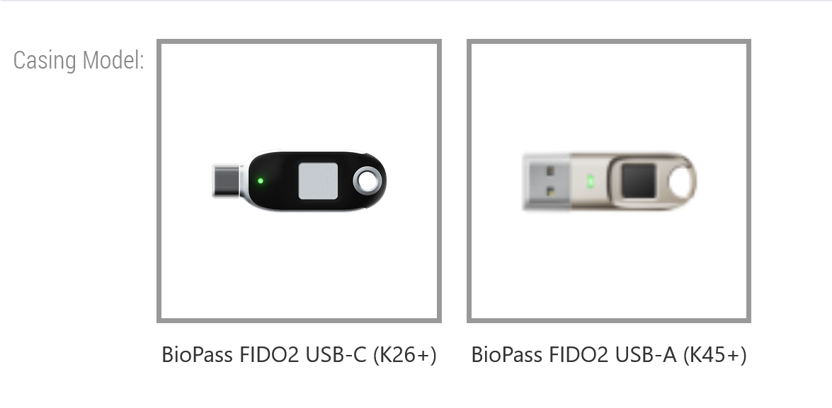BioPass FIDO2 Plus Keys