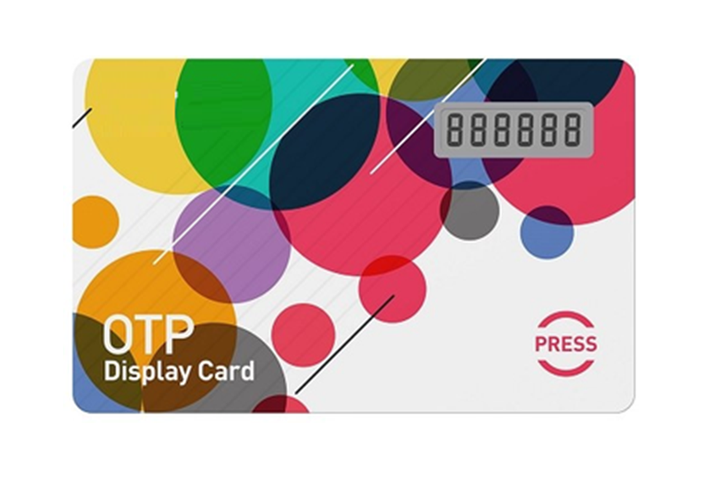 One Time Password OTP Display Cards. Event-Based and Time-Based OTP Display Cards