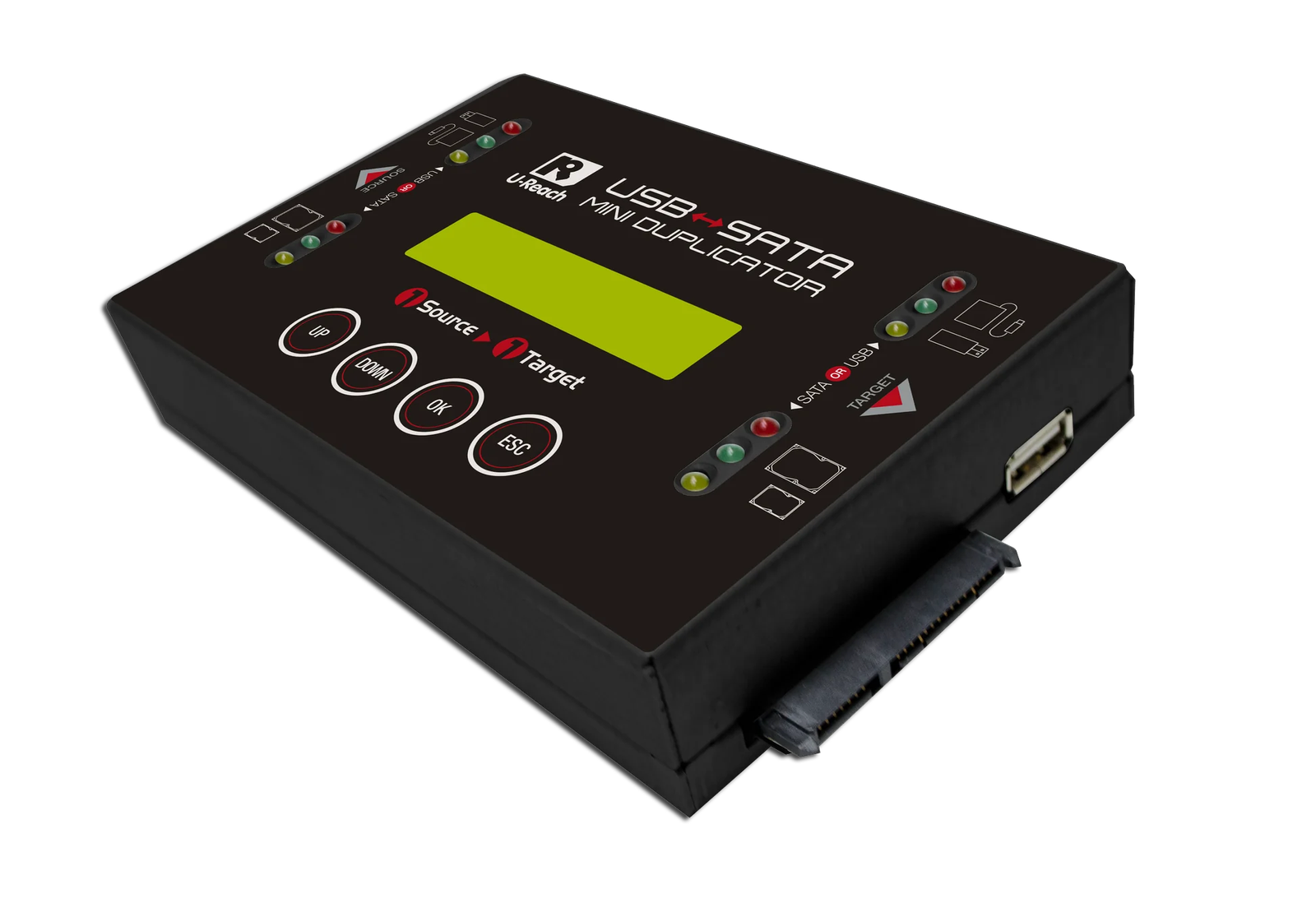 HQ200 - Portable Hard Disk Cloner Hybrid HQ200 USB & SATA HDD Duplicator