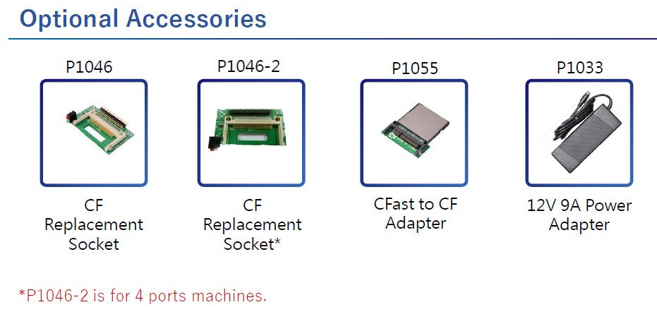 Optional Adapters Accessories of CF-Card Duplicators/CFast Duplicators