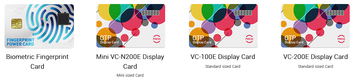 Power Card Biometric Fingerprint Card, Mini VC-N200E Display Card, VC-100E Display Card, VC-200E Display Card