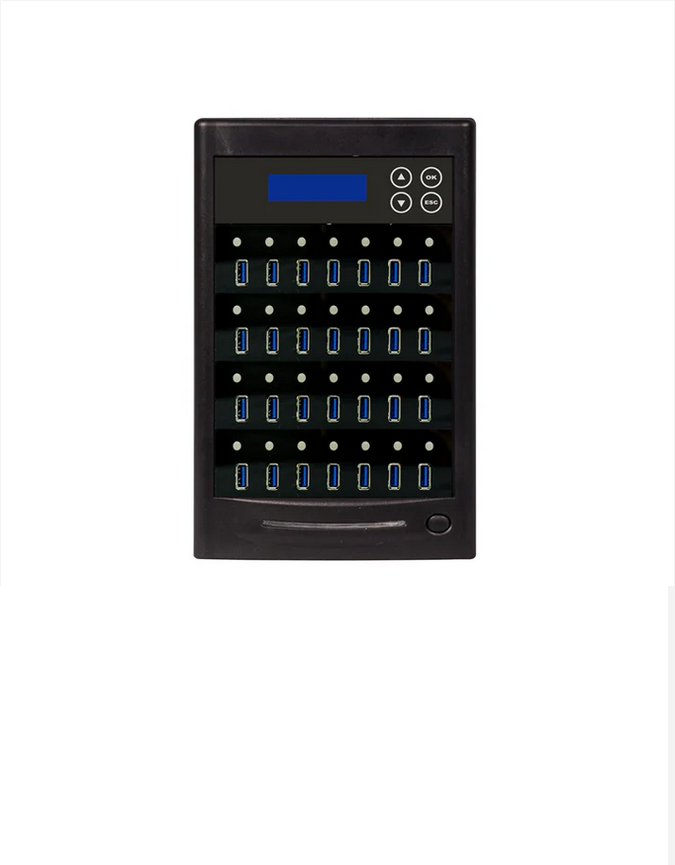1 to 27 USB 3.0 Copy Tower 10GB/Min - Standalone Multiple USB 3.0 Copier & Storage Drive Eraser, Speeds Up to 166MB/sec)