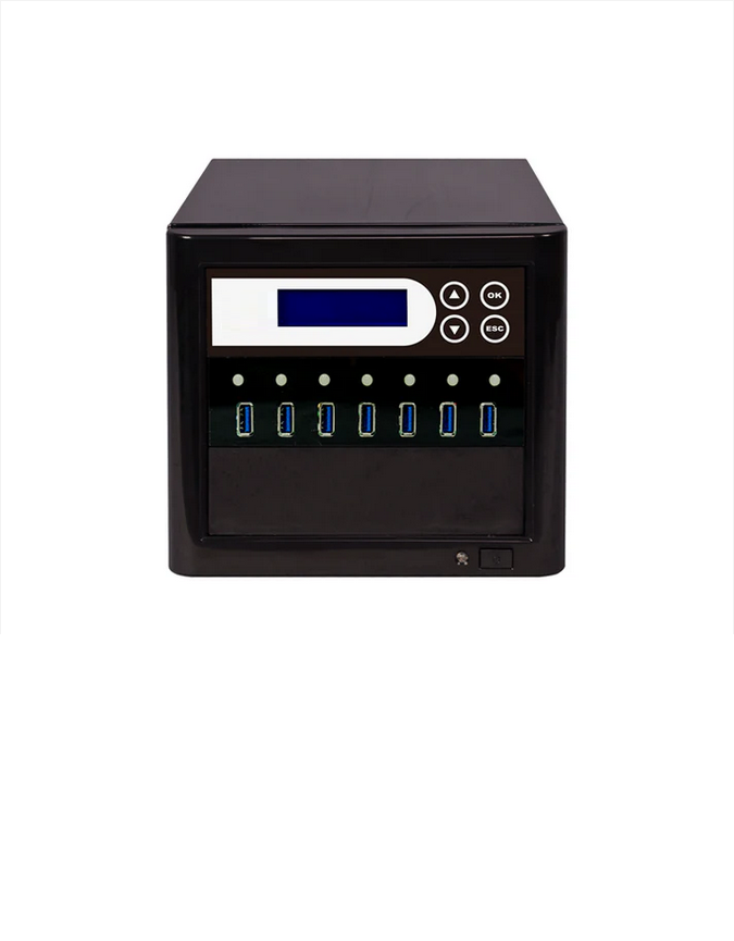 1 to 6 USB 3.0 Copy Tower 10GB/Min - Standalone Multiple USB 3.0 Copier & Storage Drive Eraser, Speeds Up to 166MB/sec)