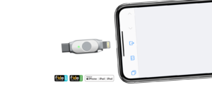 iePass FIDO Security Key K44 MFi & FIDO2 certified Security Key, with built-in Apple Lightning & USB-C dual interface