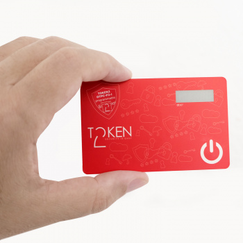 Token2 OTPC-P2-i programmable card with restricted time sync, TOTP hardware token