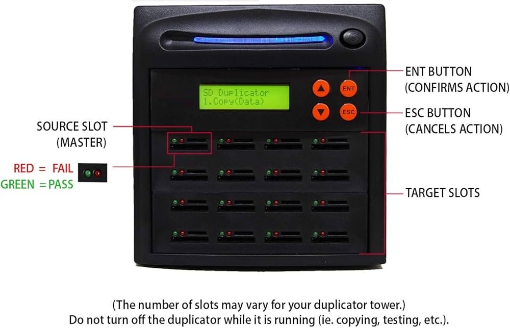 SYStor SD Card Copy Tower Duplicator