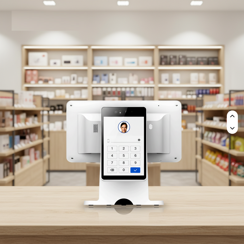 C60 Dual for Retail Store Facial Recognition Payment Terminal All-in-One Android POS Terminal Smart Cashier Terminal